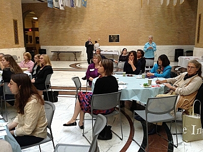 Event attendees seated at tables